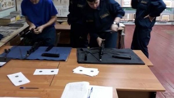 Тренировка секции основы военной службы ПМК "Патриот"