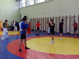 Тренировка сборной команды Колпинского района по рукопашному бою